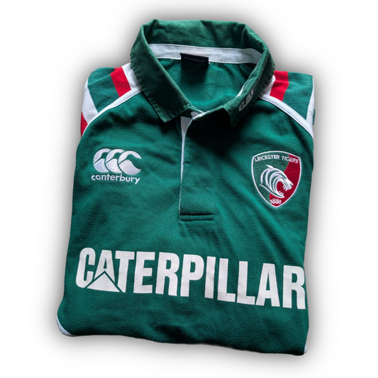 Canterbury Leicester Tigers Cotton Rugby Jersey mens size Large