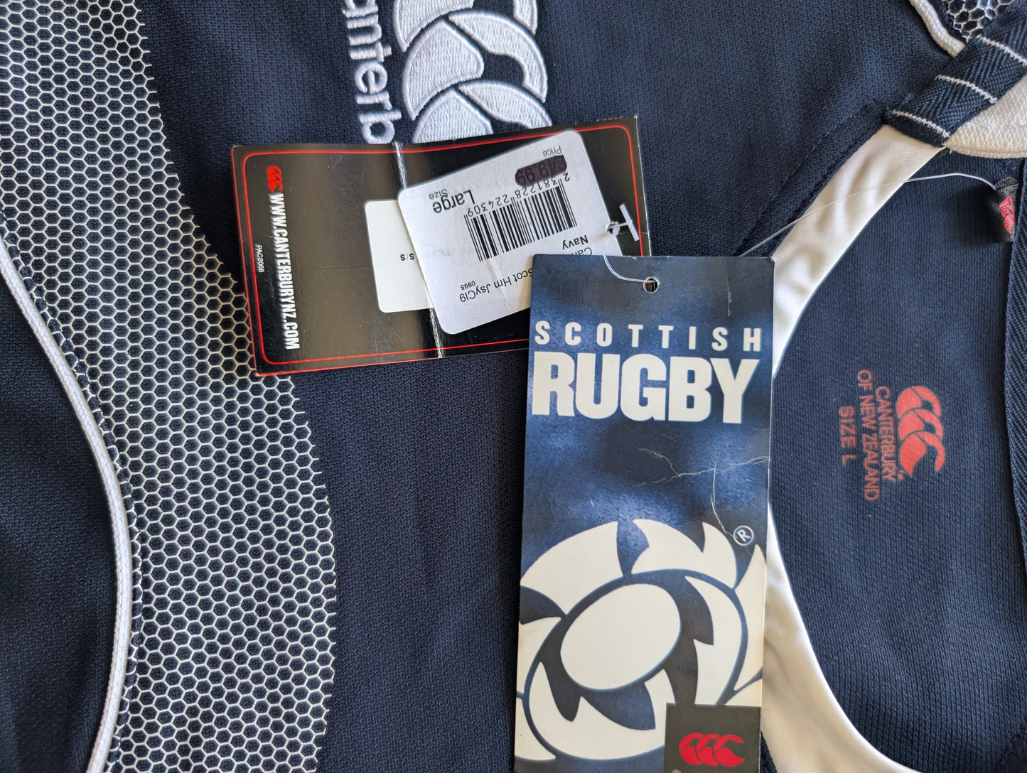Vintage Classic Canterbury Scotland Mens Rugby jersey 2007/2008 Season - Large - New with Tags