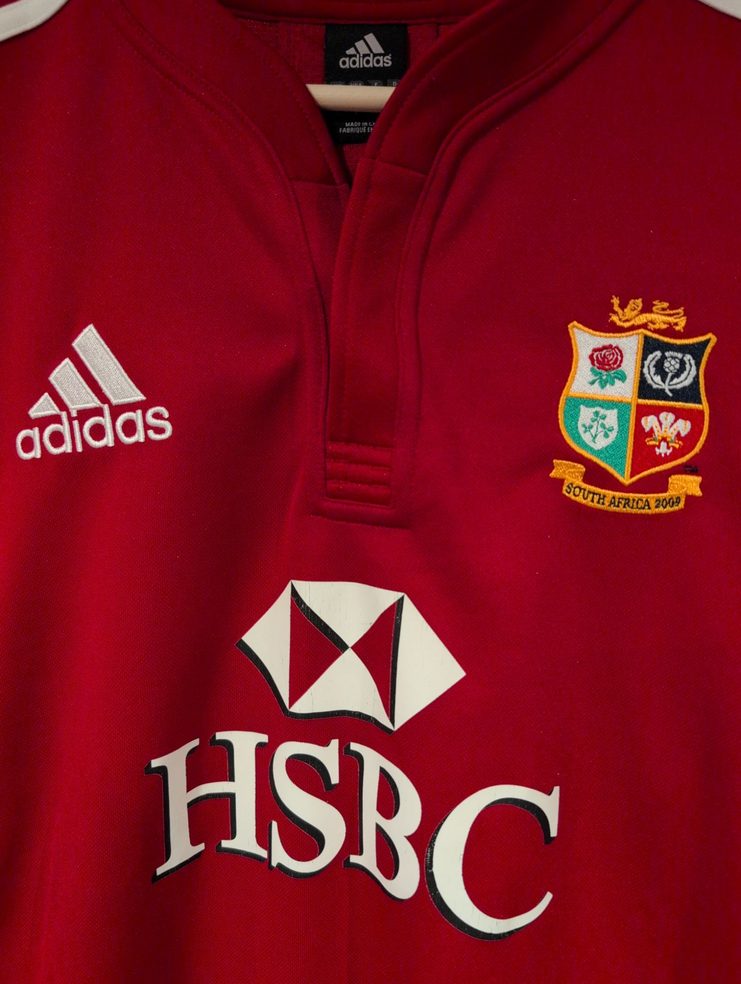 Adidas British & Irish Lions Tour jersey 2009 SA mens size Large