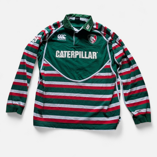 Canterbury Leicester Cotton Rugby Jersey 2012/13 Long Sleeved size 2XL