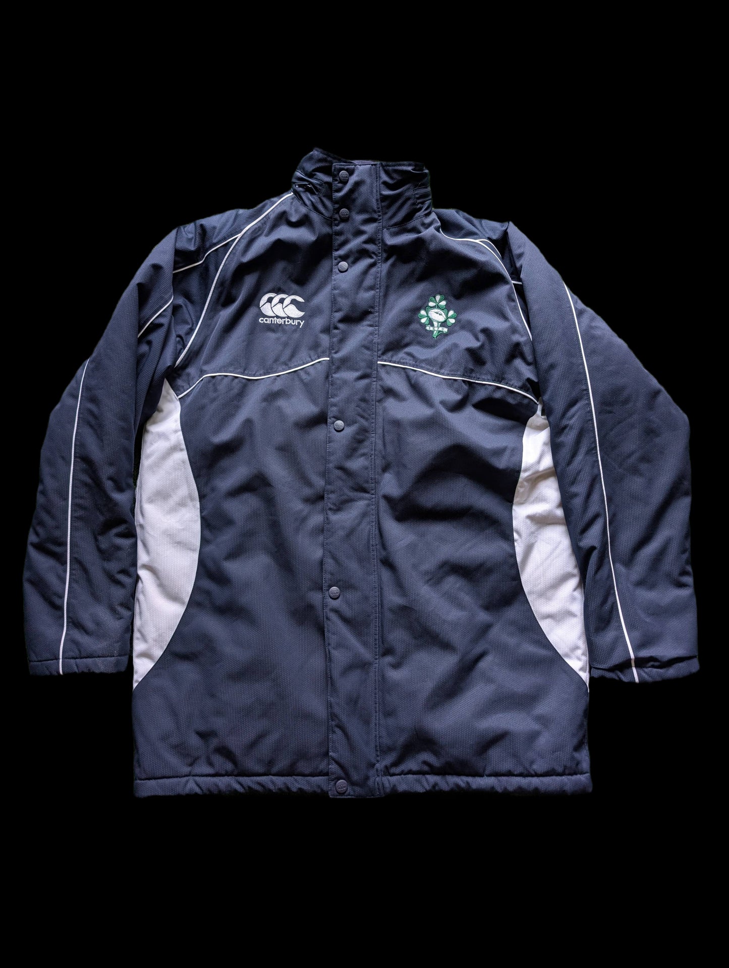 Canterbury Ireland Rugby Vintage big jacket coat size Large mens