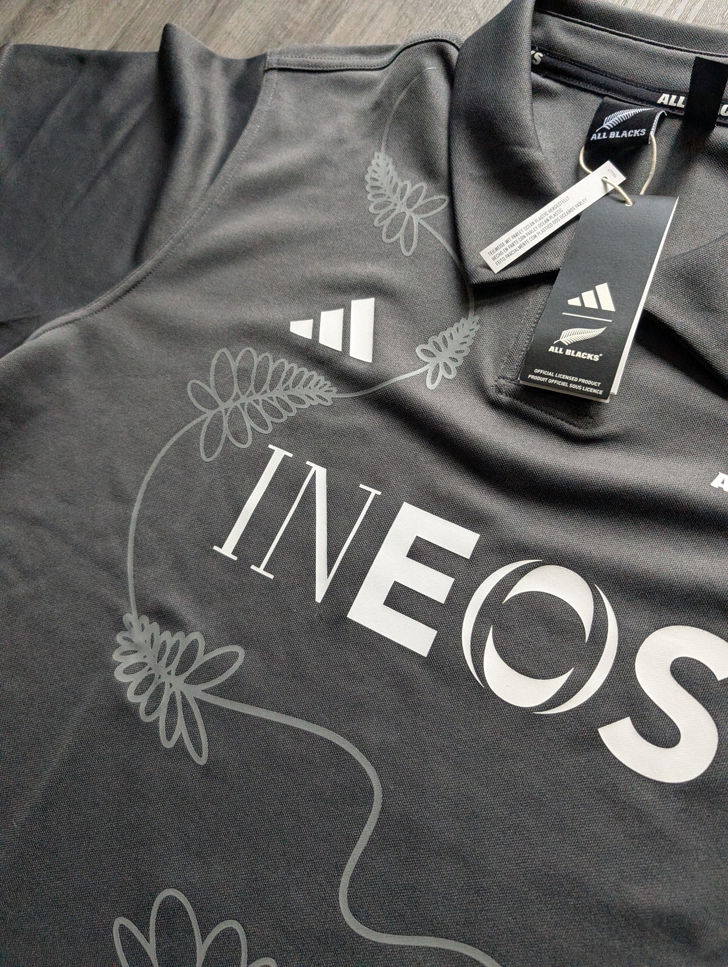 Adidas New Zealand All Blacks mens Rugby Jersey 2XL New with tags