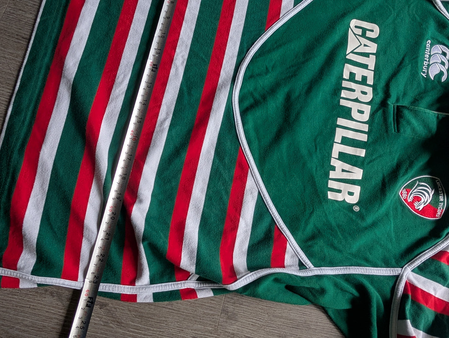 Canterbury Leicester Cotton Rugby Jersey 2012/13 Long Sleeved size 2XL