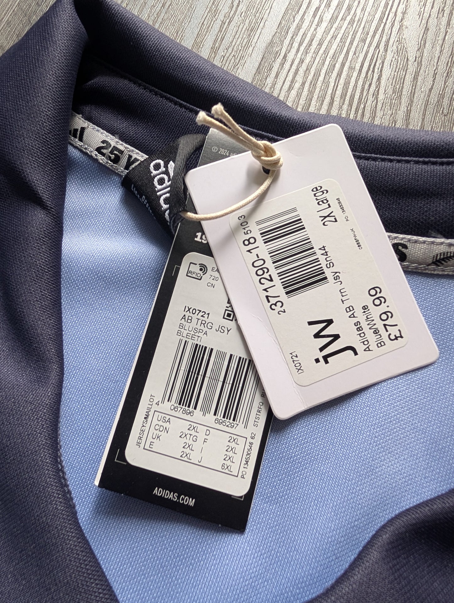 Adidas New Zealand All Blacks Rugby Jersey size 2XL New