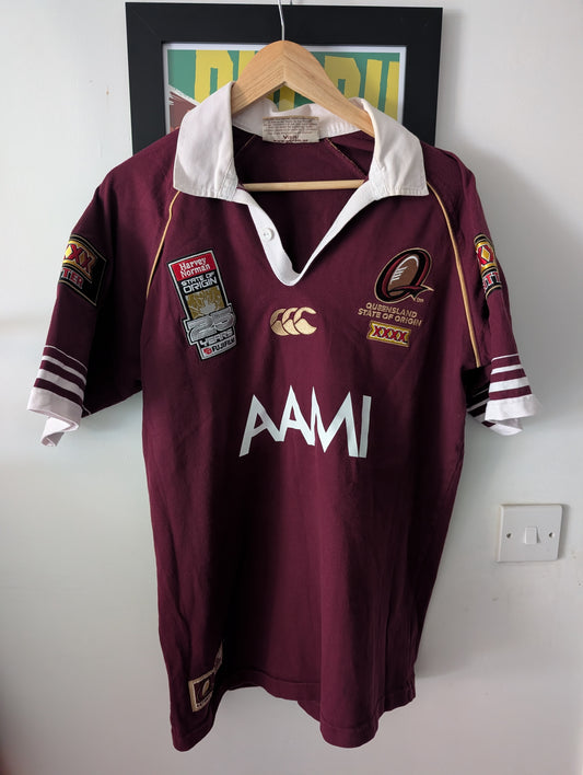 Canterbury Classic Queensland State of Origin Cotton Rugby Jersey Mens Medium XXXX