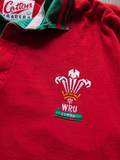 Cotton Traders Classic Wales Rugby Jersey men's size Medium