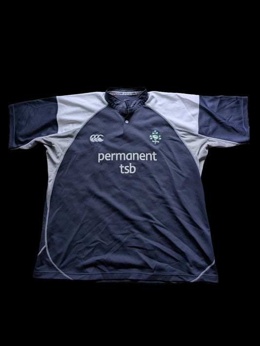 Canterbury Ireland Classic Navy Rugby Jersey Size 3XL vintage 2002