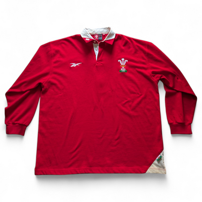 Wales Classic Reebok Rugby Jersey - Brett Sinkinson signed Number 7 XXL