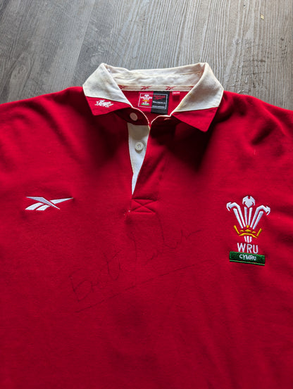 Wales Classic Reebok Rugby Jersey - Brett Sinkinson signed Number 7 XXL