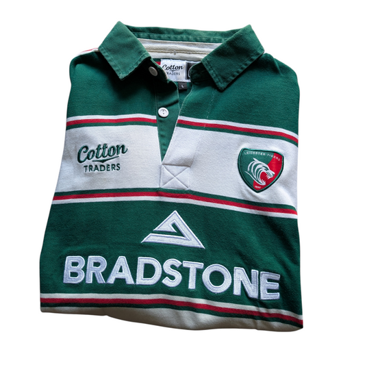 Leicester Tigers Cotton Traders Vintage Rugby Jersey 2007/08 Season - Mens Large