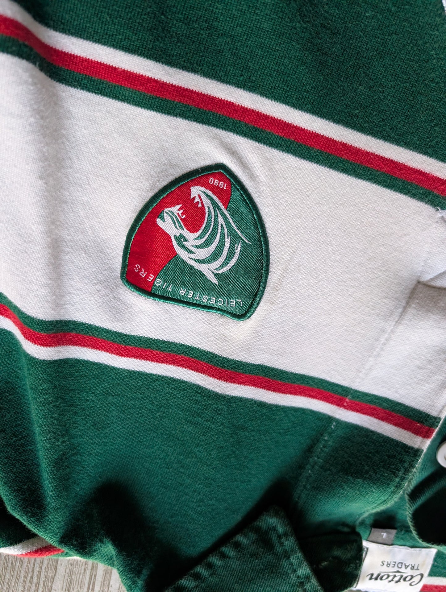 Leicester Tigers Cotton Traders Vintage Rugby Jersey 2007/08 Season - Mens Large