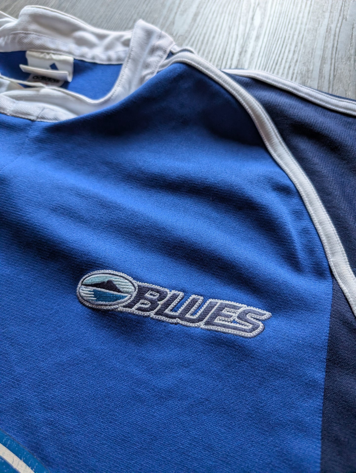 Adidas Auckland Blues Mens Classic Rugby Jersey size 2XL