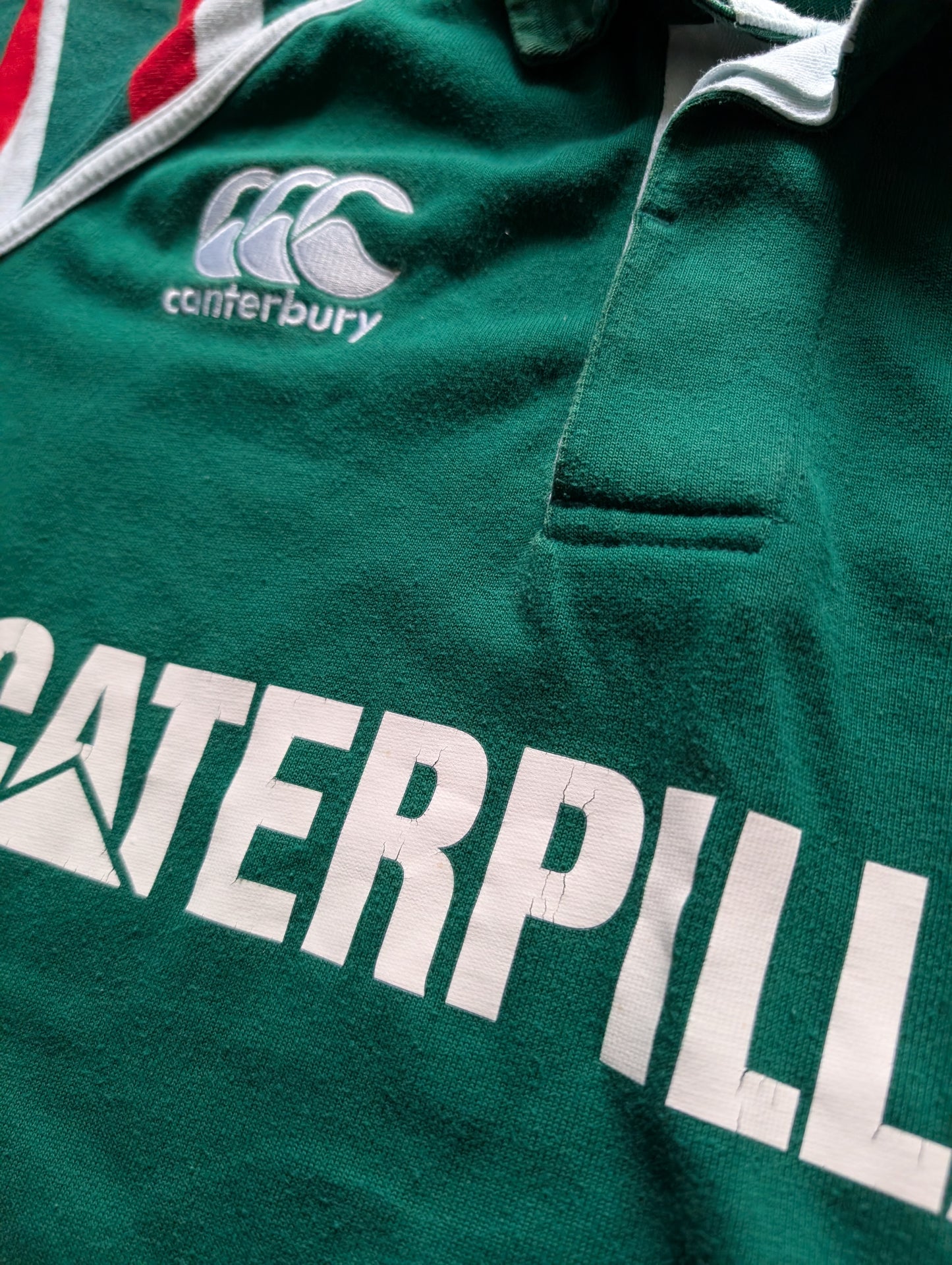 Canterbury Leicester Tigers Cotton Rugby Jersey mens size Large