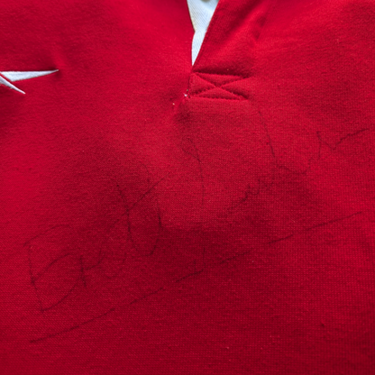 Wales Classic Reebok Rugby Jersey - Brett Sinkinson signed Number 7 XXL