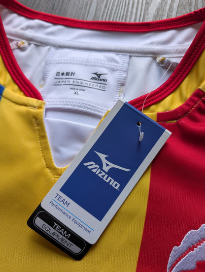 Mizuno Romania Rugby Jersey mens XL slim fit New