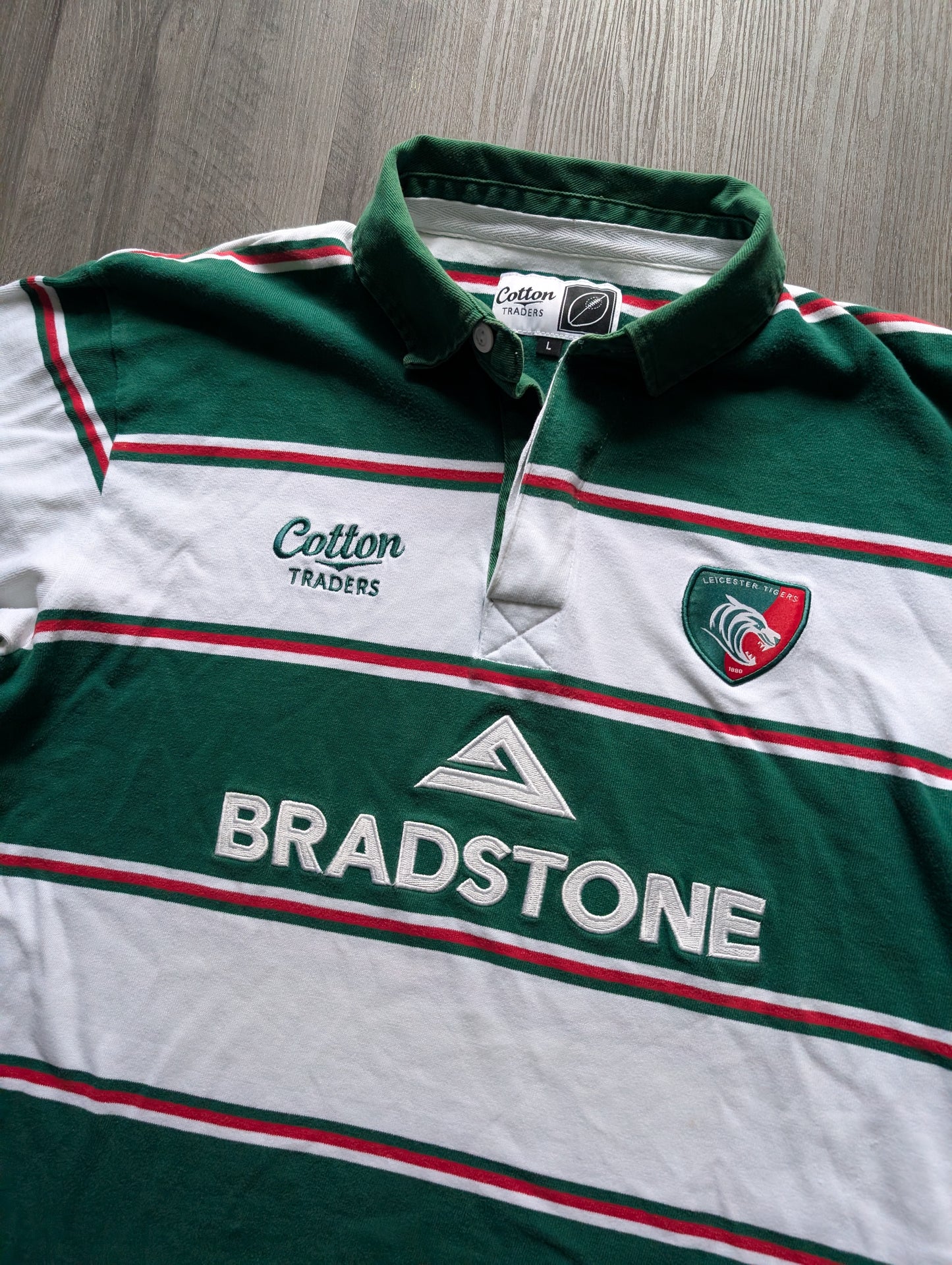 Cotton Traders Leicester Tigers Mens Classic Rugby Jersey size Large 2007/2008
