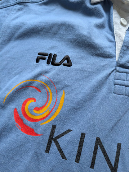 Cardiff R.F.C Vintage Fila Rugby Jersey Mens 2001/02 Season - size Large