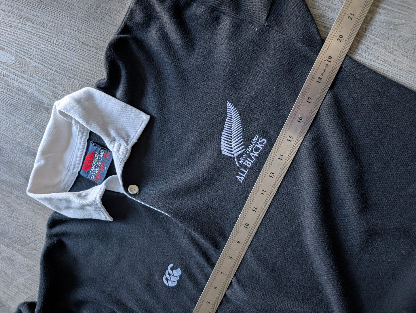 Canterbury Classic New Zealand All Blacks Mens Rugby Jersey Size Small long sleeved