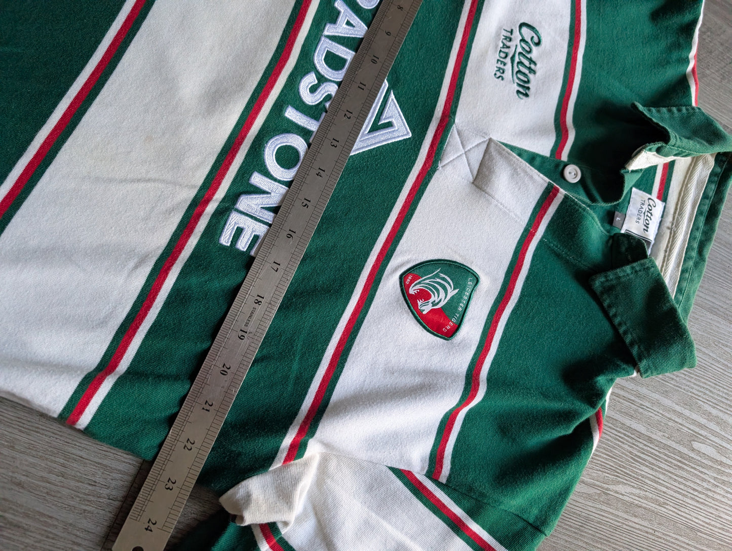 Leicester Tigers Cotton Traders Vintage Rugby Jersey 2007/08 Season - Mens Large