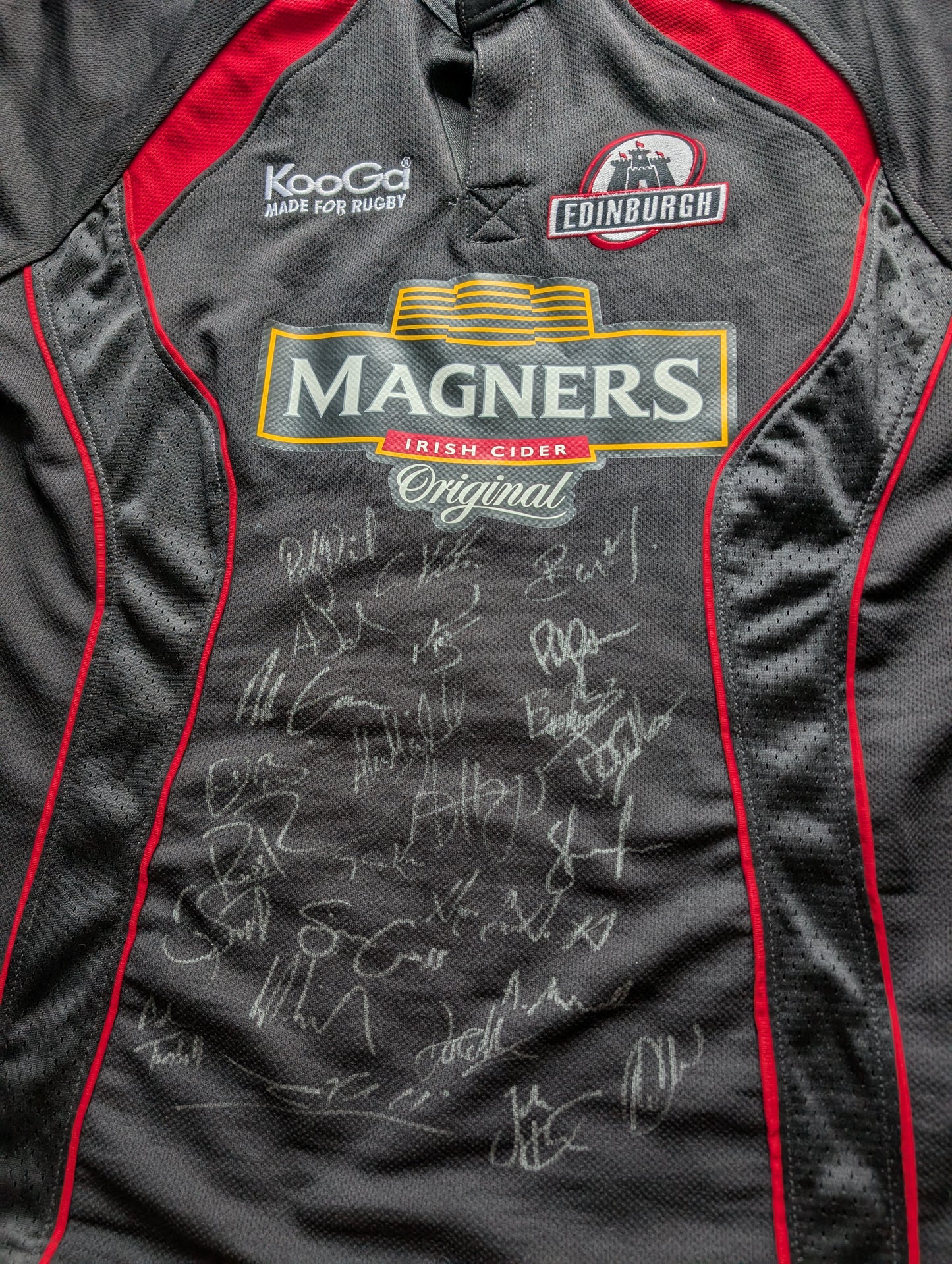 Edinburgh Rugby Kooga Vintage 2007/2008 Jersey - XXL - Signed by squad