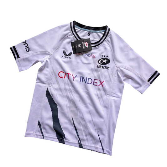 Castore Saracens Rugby Jersey Kids Youth Medium New
