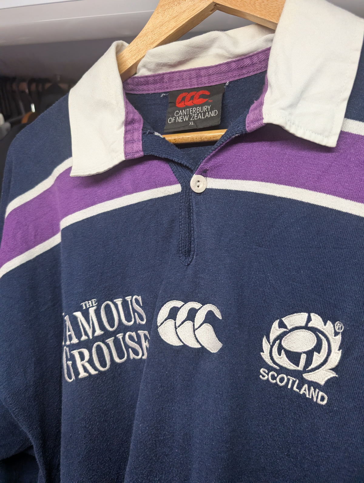 Canterbury vintage Scotland Rugby jersey mens XL