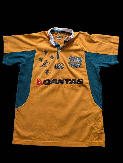 Canterbury vintage classic cotton Australia rugby jersey size Small Mens