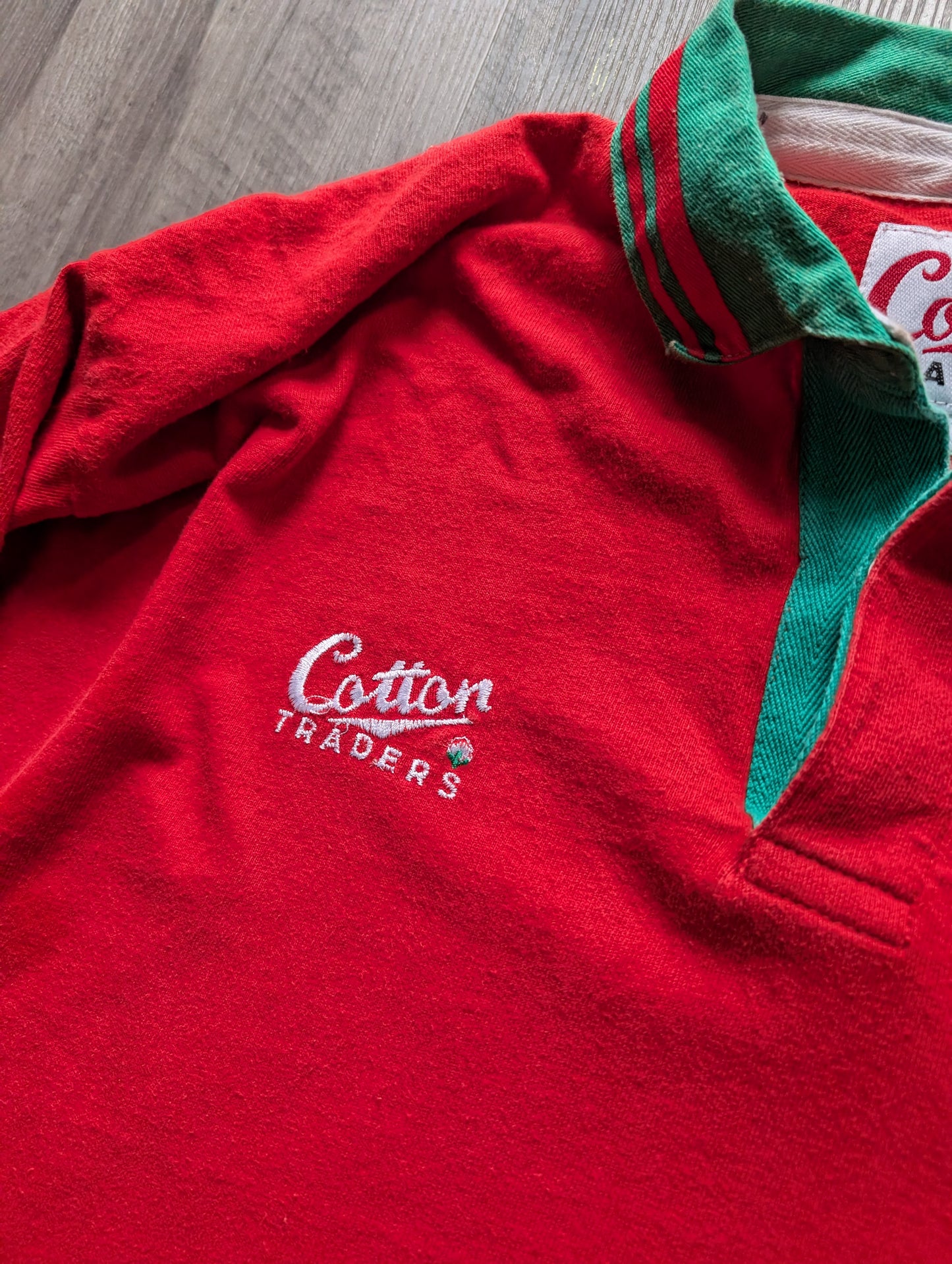Cotton Traders Classic Wales Rugby Jersey men's size Medium