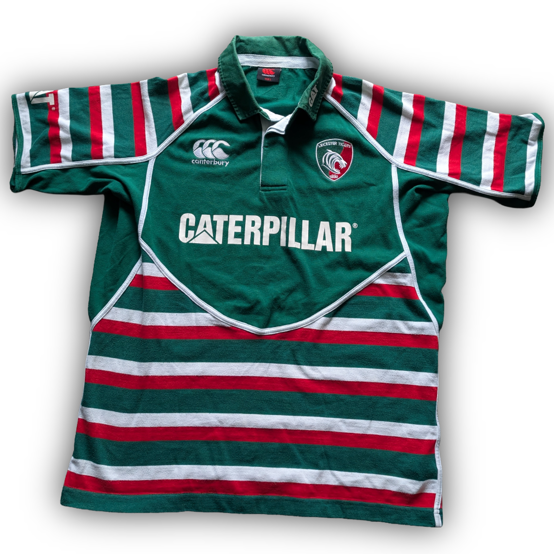 Canterbury Leicester Tigers Cotton Rugby Jersey mens size Large