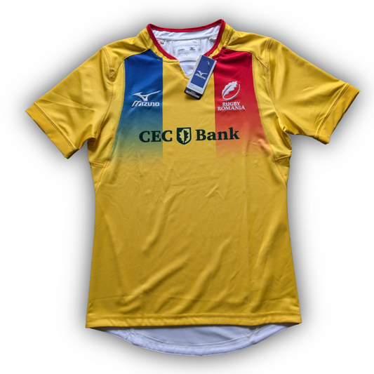 Mizuno Romania Rugby Jersey mens XL slim fit New