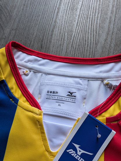 Mizuno Romania Rugby Jersey mens XL slim fit New