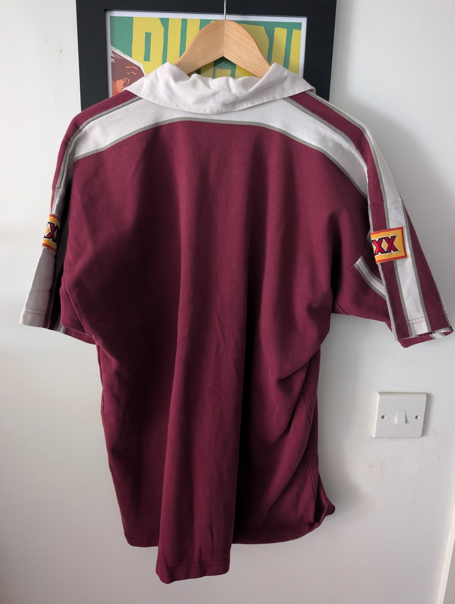 Canterbury Classic Retro State of Origin Queensland mens Rugby Jersey Size Large