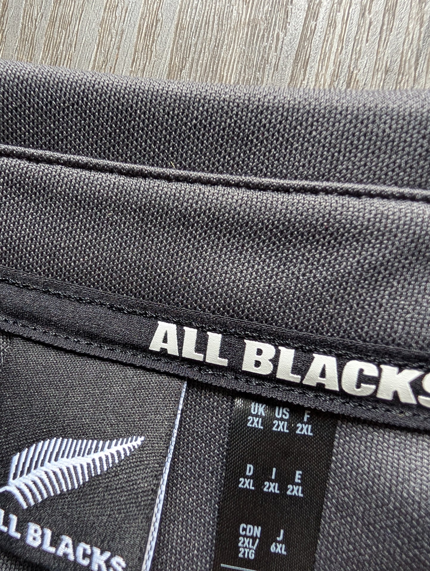 Adidas New Zealand All Blacks mens Rugby Jersey 2XL New with tags