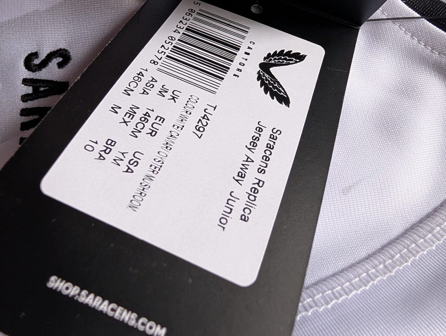 Castore Saracens Rugby Jersey Kids Youth Medium New