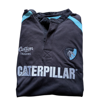 Leicester Tigers Cotton Traders Vintage Training Rugby Jersey - Mens XL