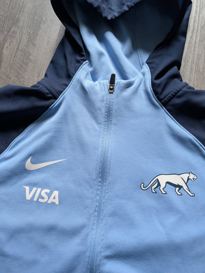 Nike Argentina Pumas Rugby Zipped Hoodie Jacket size mens 2XL