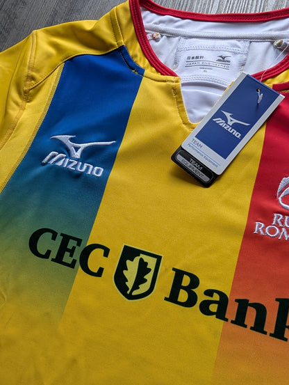 Mizuno Romania Rugby Jersey mens XL slim fit New