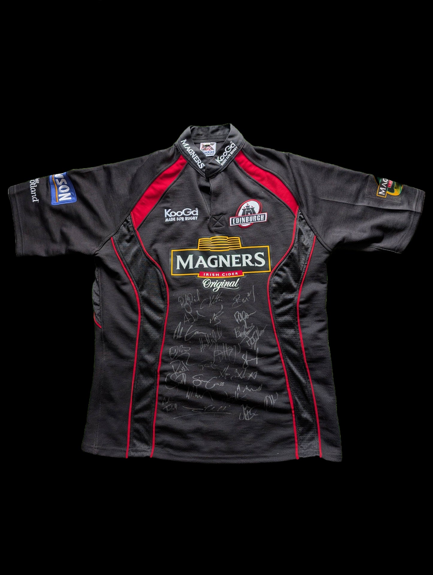 Edinburgh Rugby Kooga Vintage 2007/2008 Jersey - XXL - Signed by squad