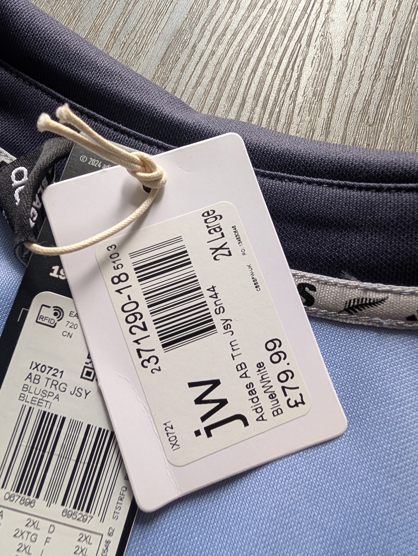 Adidas New Zealand All Blacks Rugby Jersey size 2XL New