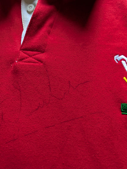 Wales Classic Reebok Rugby Jersey - Brett Sinkinson signed Number 7 XXL