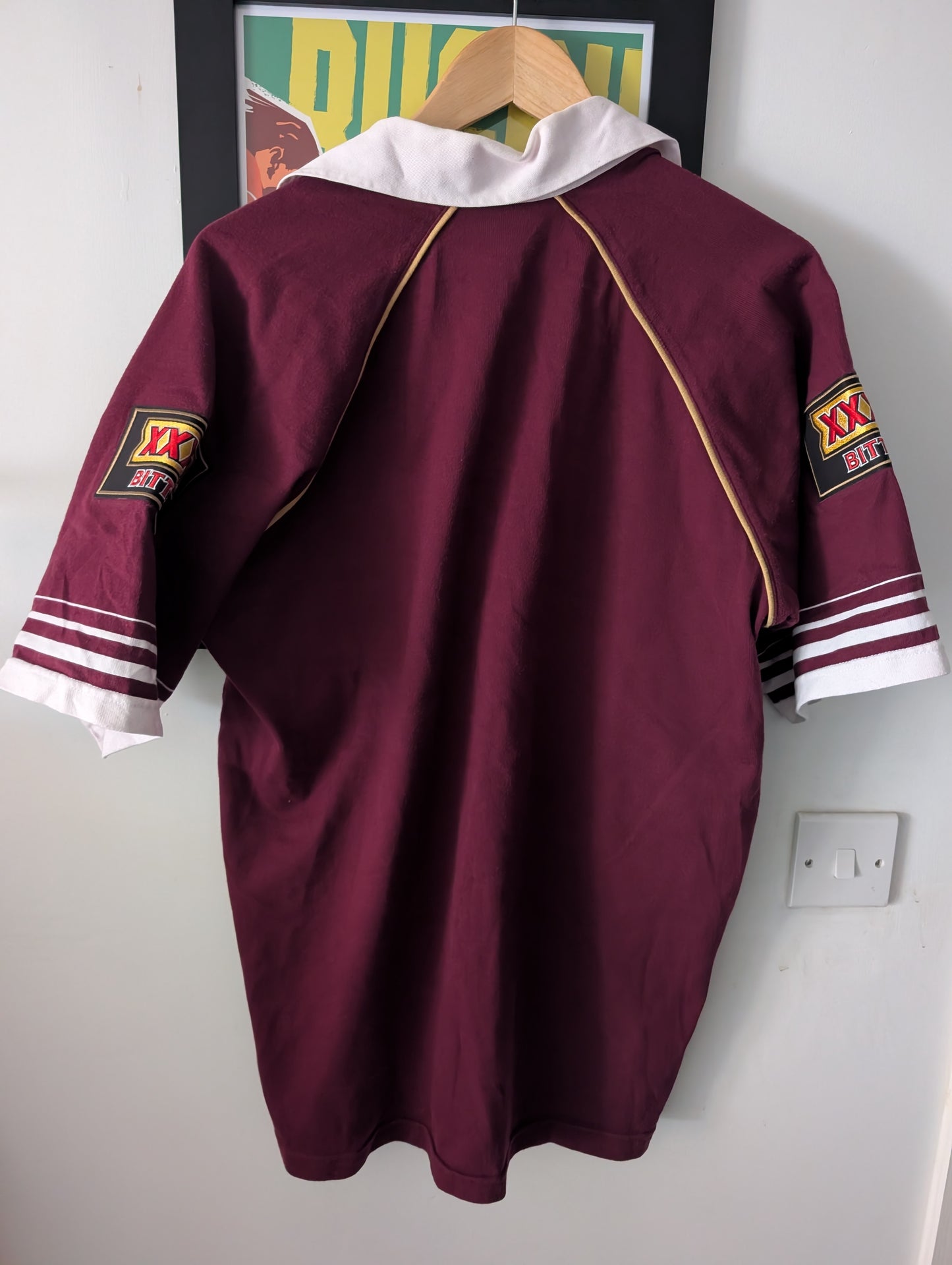 Canterbury Classic Queensland State of Origin Cotton Rugby Jersey Mens Medium XXXX
