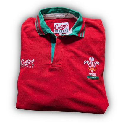 Cotton Traders Classic Wales Rugby Jersey men's size Medium