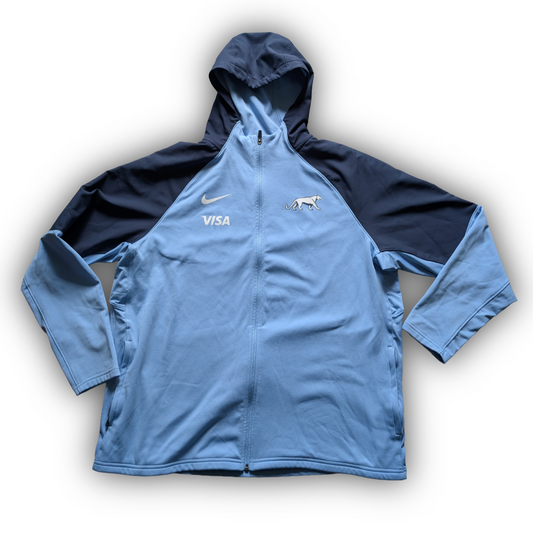 Nike Argentina Pumas Rugby Zipped Hoodie Jacket size mens 2XL