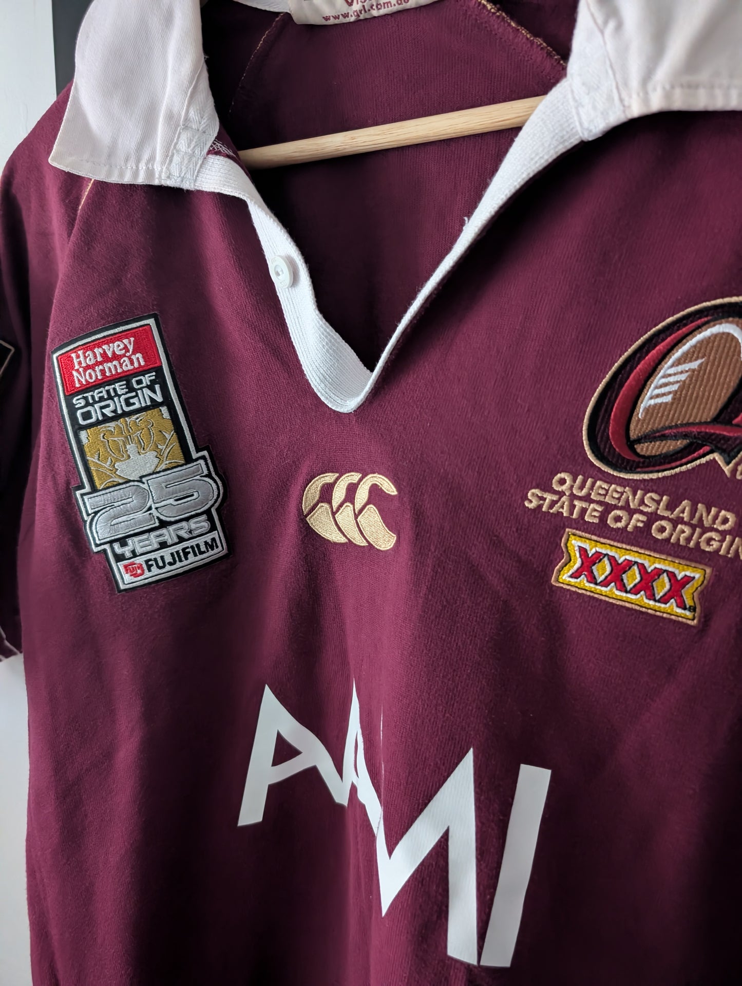 Canterbury Classic Queensland State of Origin Cotton Rugby Jersey Mens Medium XXXX