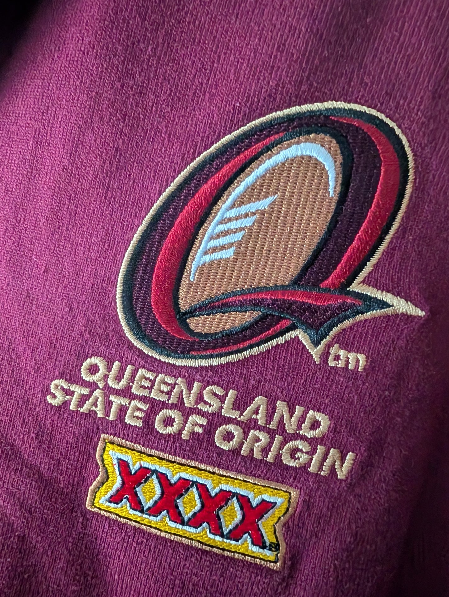 Canterbury Classic Queensland State of Origin Cotton Rugby Jersey Mens Medium XXXX