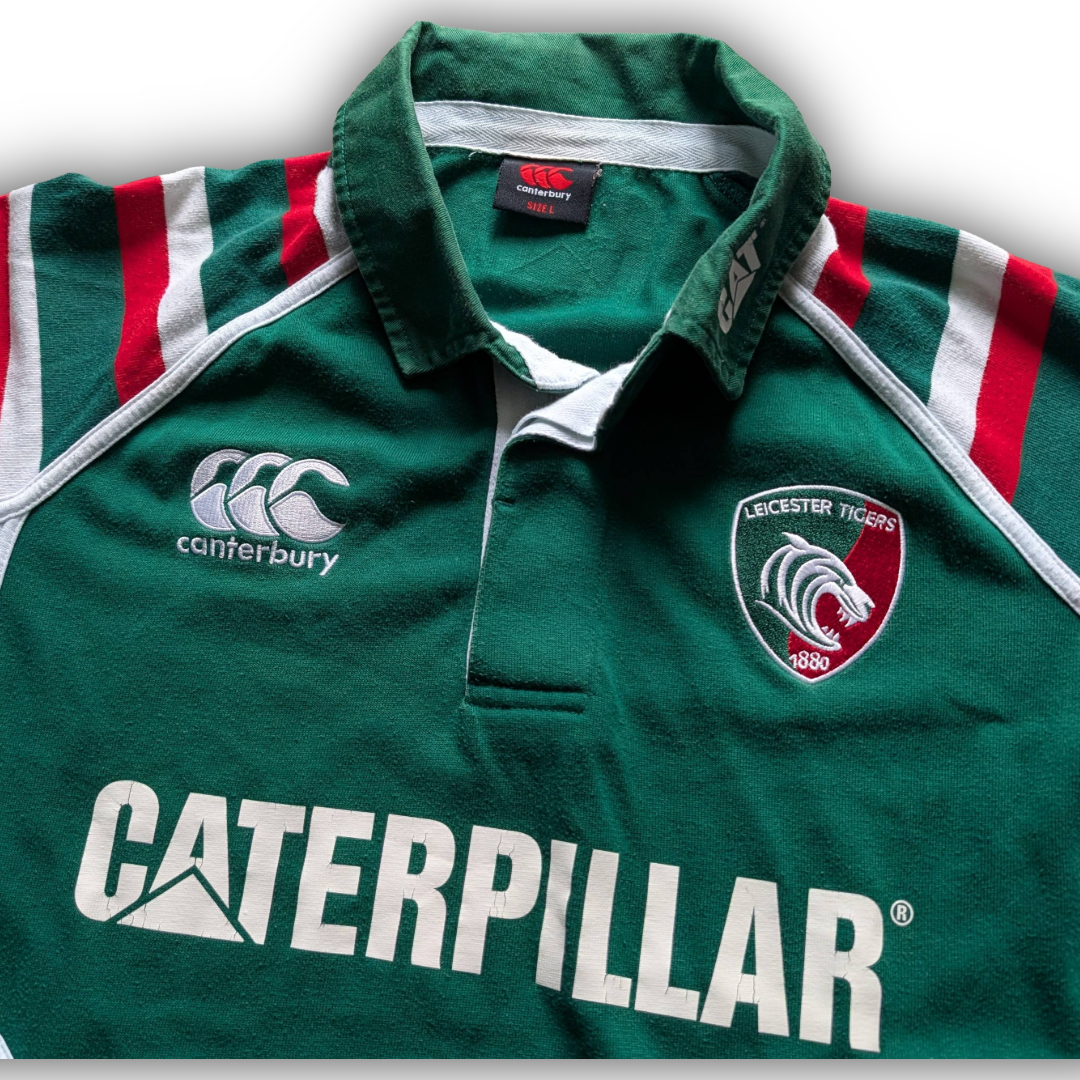 Canterbury Leicester Tigers Cotton Rugby Jersey mens size Large