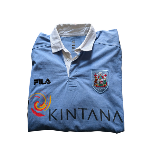 Cardiff R.F.C Vintage Fila Rugby Jersey Mens 2001/02 Season - size Large