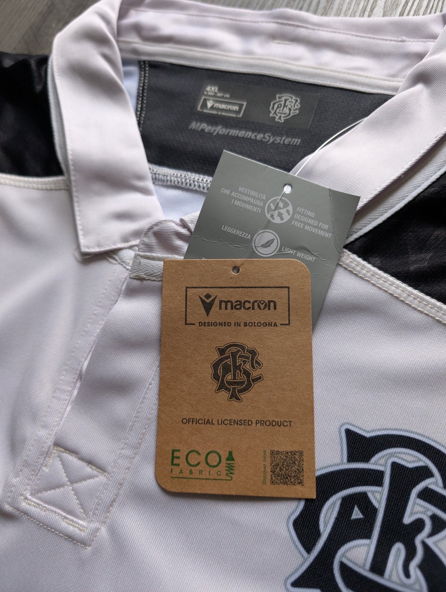 Macron Barbarians Baa Baas Mens Rugby Jersey size 4XL New