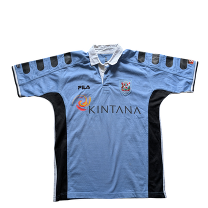 Cardiff R.F.C Vintage Fila Rugby Jersey Mens 2001/02 Season - size Large