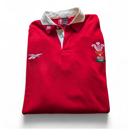 Wales Classic Reebok Rugby Jersey - Brett Sinkinson signed Number 7 XXL